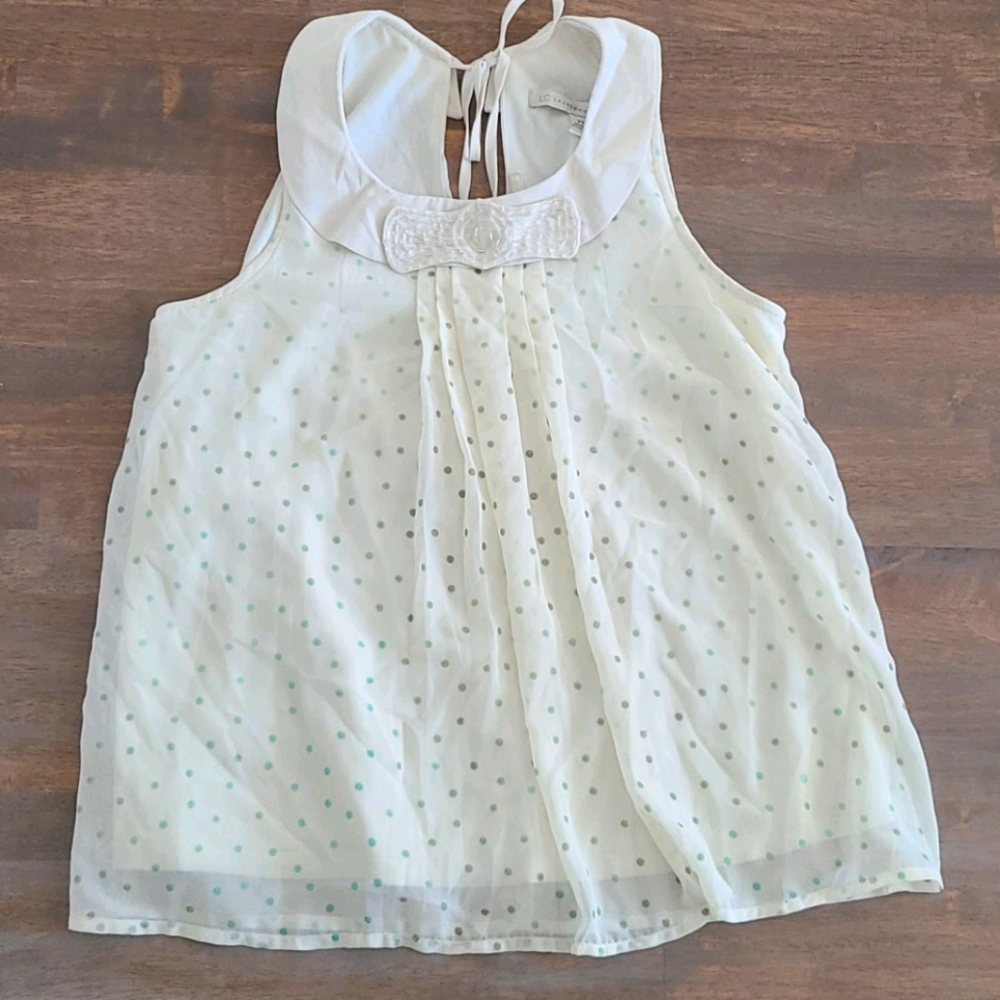 Green Poka Dot Blouse